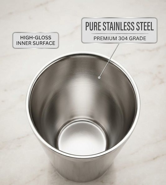 Thumbs Up Lassi Glass Stainless Steel | Premium Food-Grade Steel Drinkware