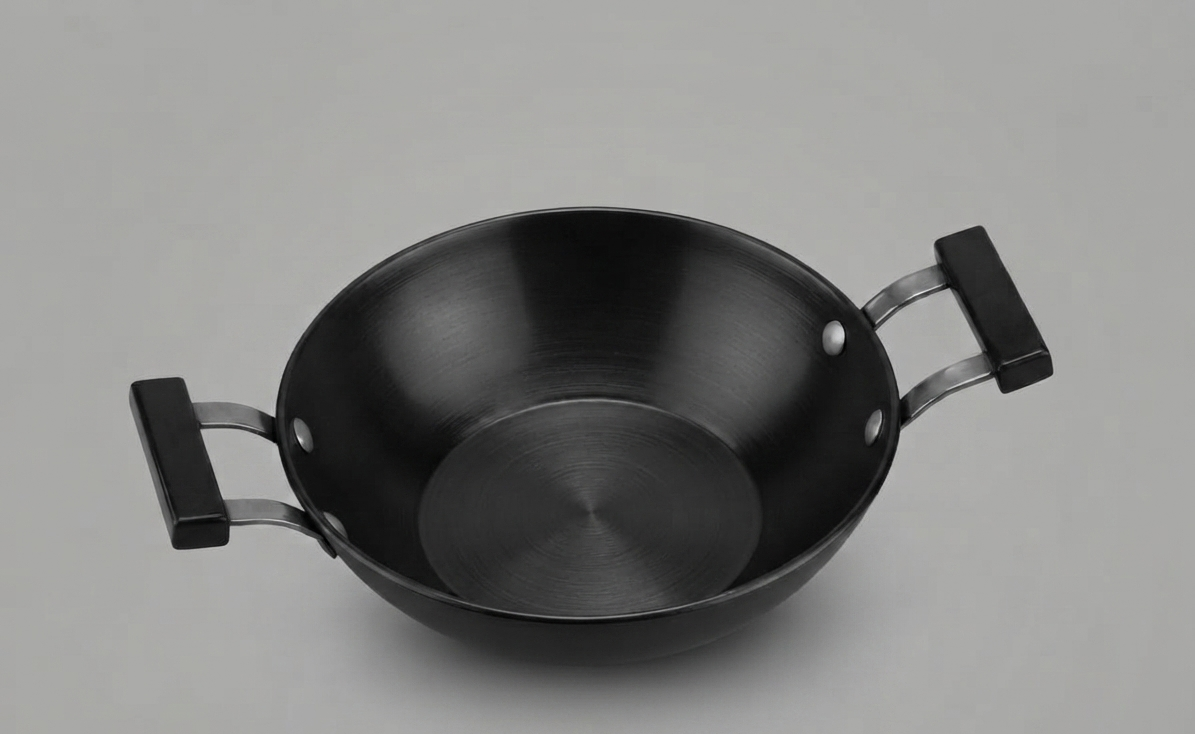 Hawkins Futura Toy Kitchen Set – Hard Anodised Mini Cookware for Kids | Tawa, Deep Kadai, Frypan & Wooden Tavetha (4 Pc)