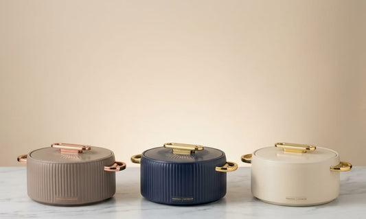 Asian Master Fancy Insulated Casserole Set of 2 (1500ml + 3500ml) | Stainless Steel Inner, Hot Pot for Chapati & Roti | Elegant Gift Set | Available in 3 Colours