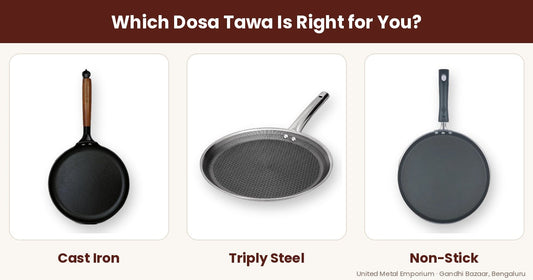 Dosa Tawa Buying Guide: Cast Iron vs Triply vs Non-Stick