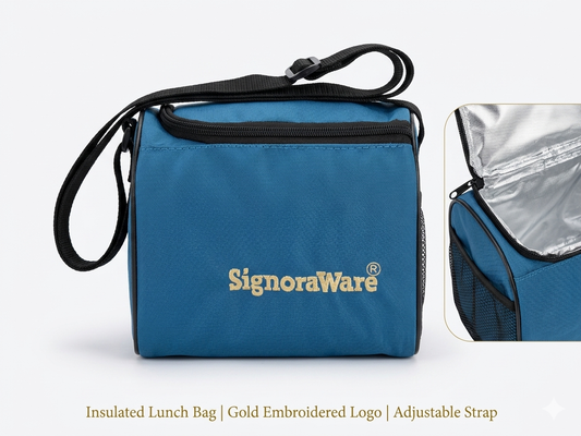 Signoraware Executive Lunch Box Set with Bag | 3 Containers + 1 Tumbler | Leak-Proof Office Tiffin