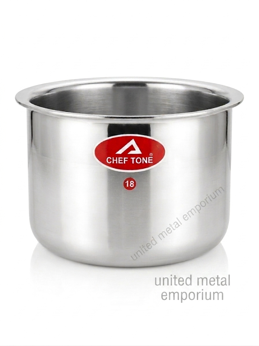Cheftone  Triply Stainless Steel Gunj/ Milk Pot for Cooking & Boiling
