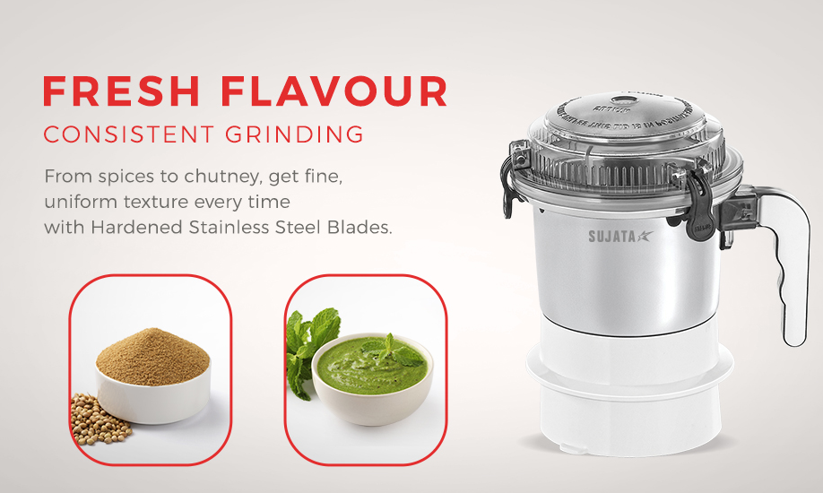 Sujata Dynamix stainless steel chutney jar for grinding small quantities