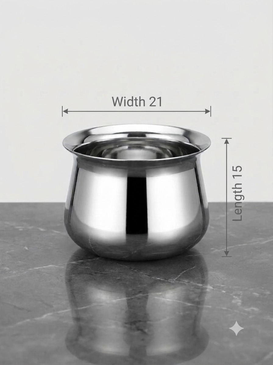 Stainless steel handi United Metal Emporium Bengaluru