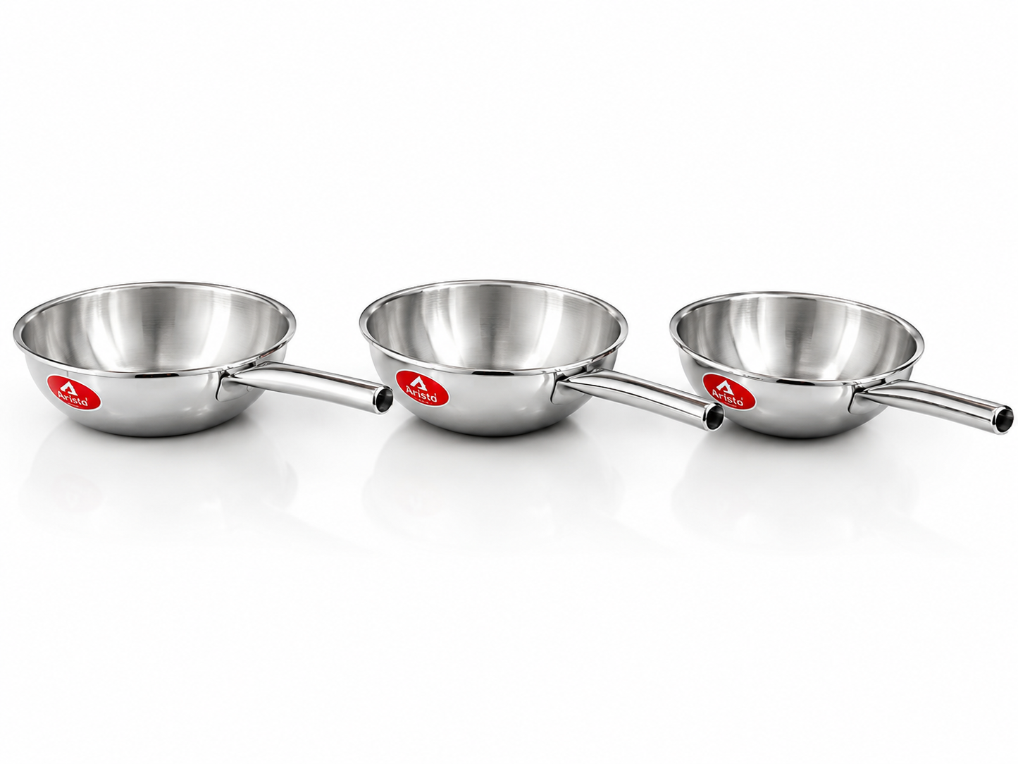 ChefTone Triply Wok | Even Heat Distribution | Stainless Steel | Induction Compatible