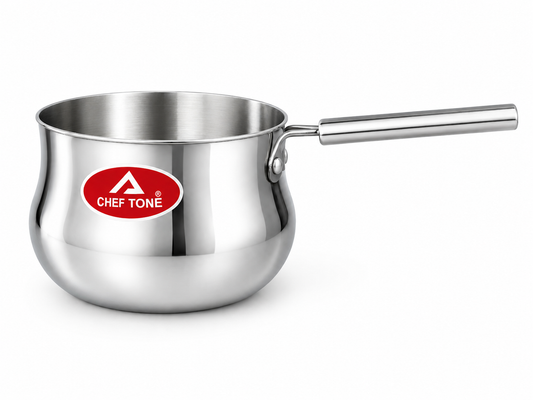 ChefTone Triply Coffee & Milk Warmer – Compatible with Induction, Gas & Ceramic Hob| Even Heat, No Burn, All Cooktops