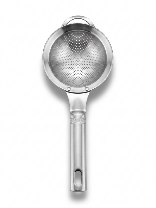Shengya Pure Stainless Steel Tea Strainer with Handle – Perforated Chai Filter for Daily Use
