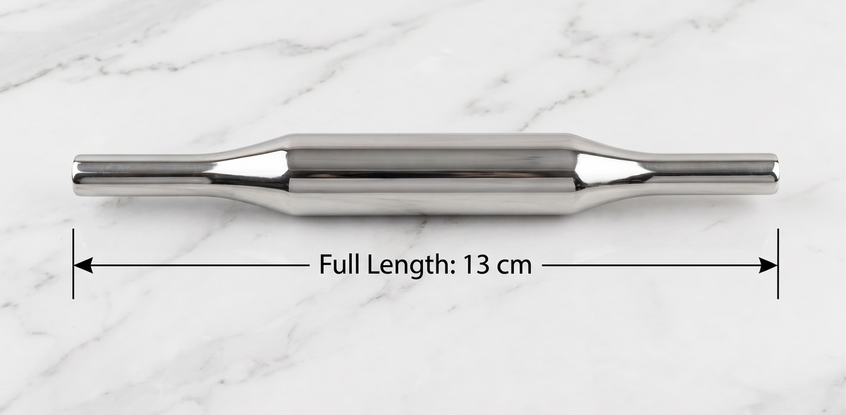 Stainless Steel Belan – Rolling Pin for Chapati, Roti, Poli/Holige (Multiple Sizes Available)