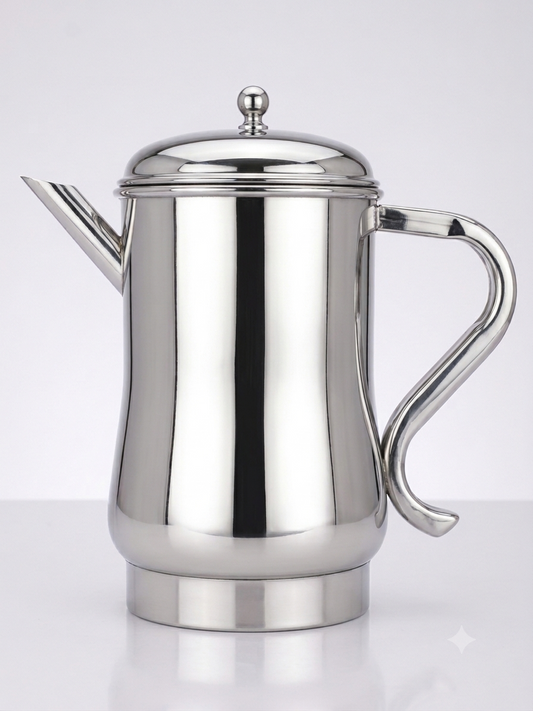 Stainless steel Jarro water jug with dome lid and long spout 1.5 litre