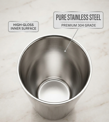 Thumbs Up Lassi Glass Stainless Steel | Premium Food-Grade Steel Drinkware