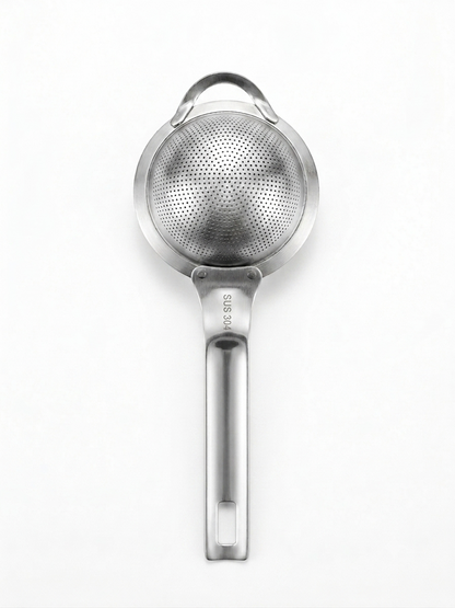 Shengya Pure Stainless Steel Tea Strainer with Handle – Perforated Chai Filter for Daily Use