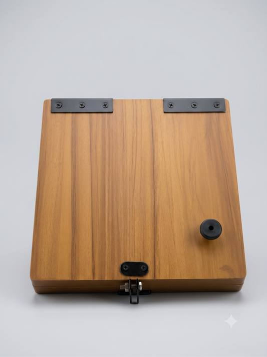 12-Inch Wooden Square Poori Press for Homemade Pooris