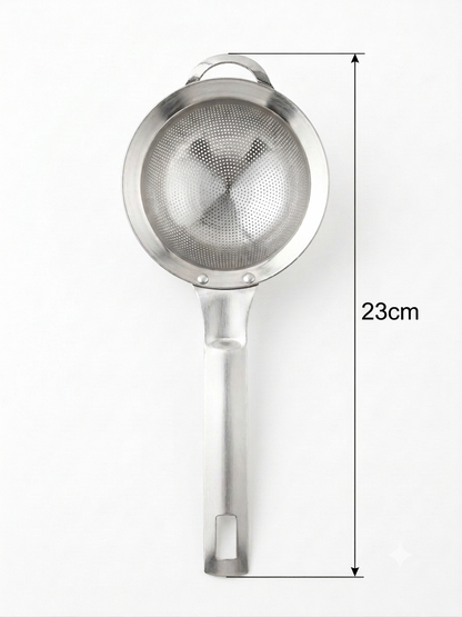 Shengya Pure Stainless Steel Tea Strainer with Handle – Perforated Chai Filter for Daily Use