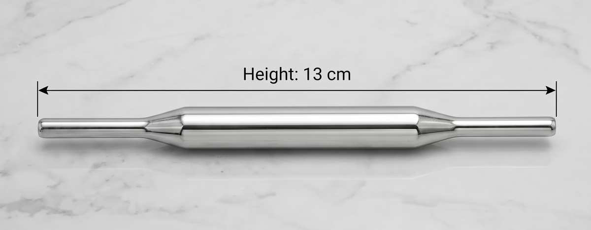 Stainless Steel Belan – Rolling Pin for Chapati, Roti, Poli/Holige (Multiple Sizes Available)