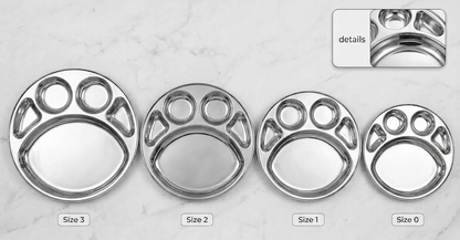 5-in-1 Stainless Steel Compartment Thali Set, 4 Sizes Available