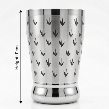 Monalisa Leaf Stainless Steel Glass, Rust-Proof Matte Finish Tumbler