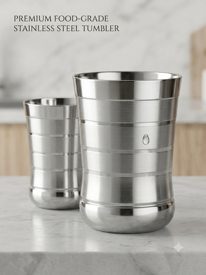 Premium Stainless Steel Limousine Glass | Food-Grade Metal Drinking Tumbler