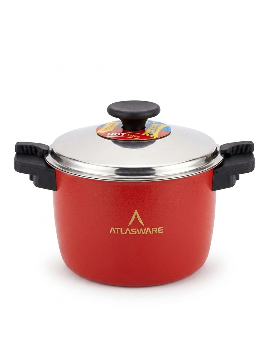 Atlasware Double Wall Casserole — 5 Hrs Hot, 7 Hrs Cold, Zero Reheating