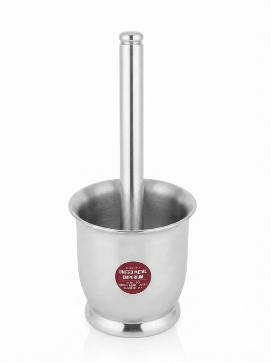 Stainless Steel Khalbatta – Heavy Duty | Available in 6 Sizes | Grinding Spices, Herbs, & Medicines