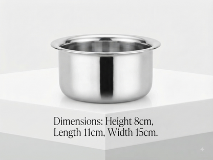 ChefTone Triply Tope | Premium Steel Cooking Vessel | Even Heat Distribution | Indian Cookware