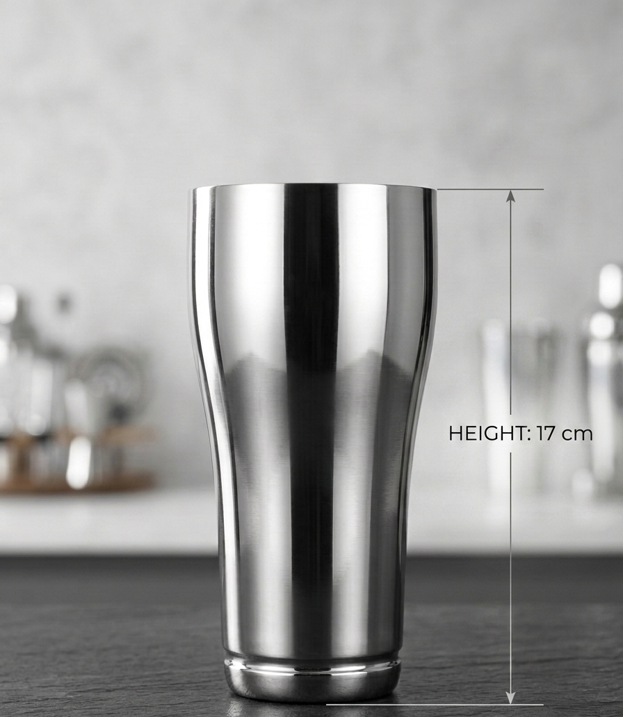 Thumbs Up Lassi Glass Stainless Steel | Premium Food-Grade Steel Drinkware