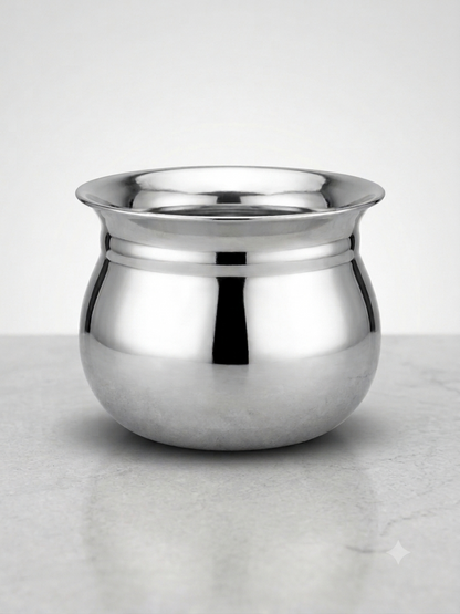 Madrasi Handi – Stainless Steel Cooking Pot for Rice, Dal, Sambar & Pongal (Without Lid)