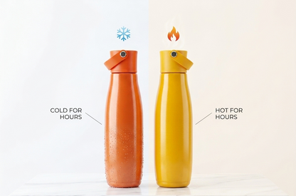 Dubblin 500ml Colour Flask | Stainless Steel Inner | Insulated Water Bottle | 2 Colour Options | Silicon Gasket