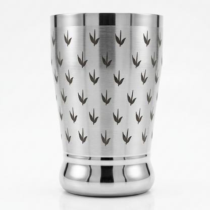Monalisa Leaf Stainless Steel Glass, Rust-Proof Matte Finish Tumbler