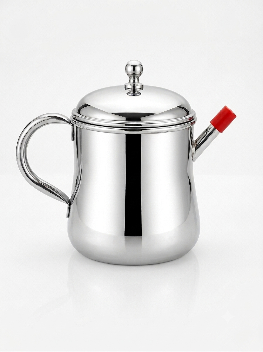 Stainless Steel Oil Can Dispenser – Rust-Proof Kitchen Oil Storage Container | Available in 7 Sizes