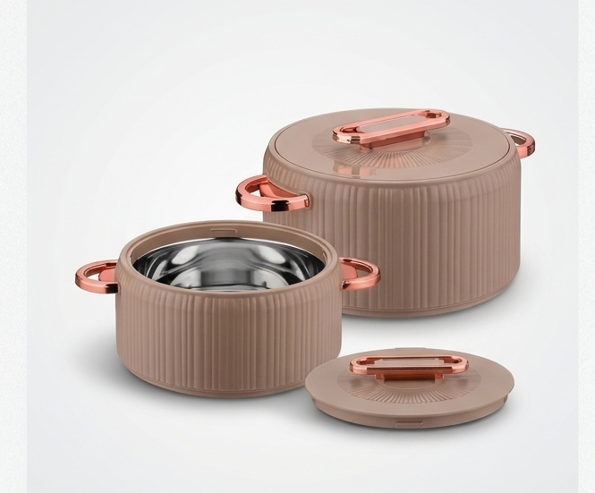 Asian Master Fancy Insulated Casserole Set of 2 (1500ml + 3500ml) | Stainless Steel Inner, Hot Pot for Chapati & Roti | Elegant Gift Set | Available in 3 Colours
