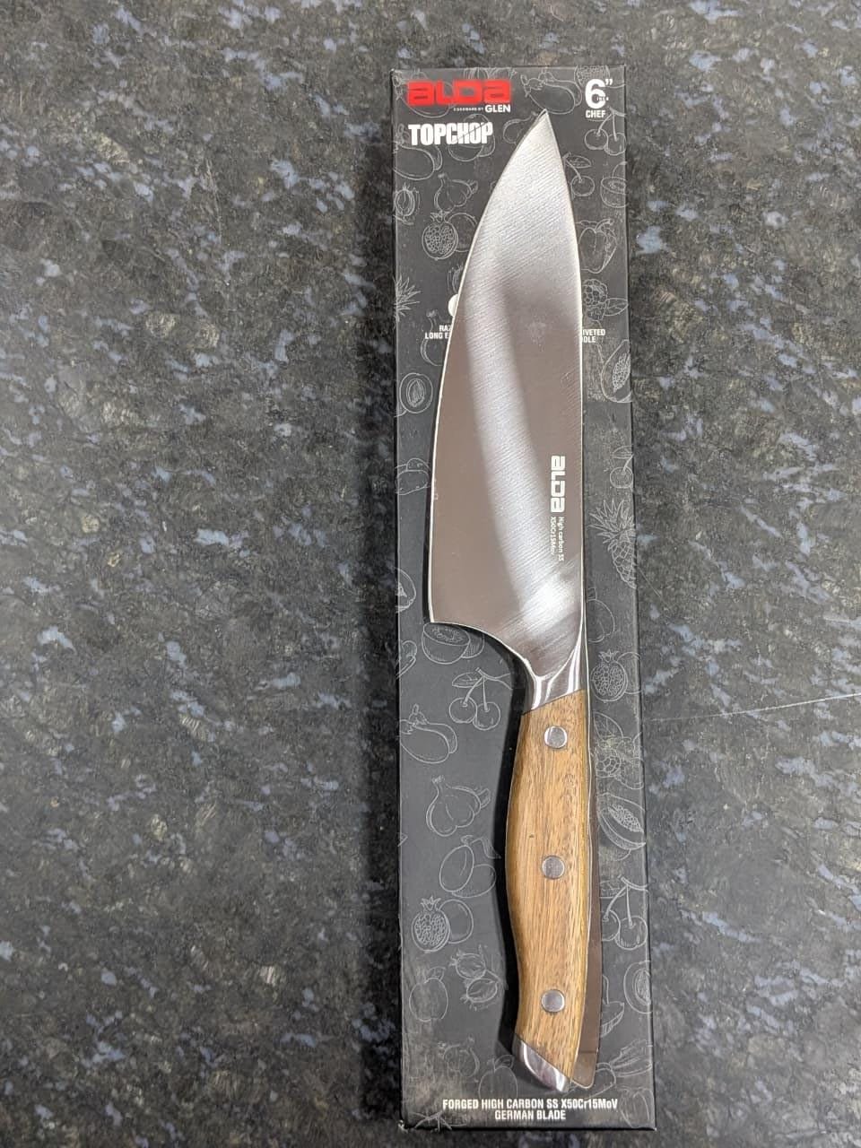 Alda Top Chop Knife | Italian-Inspired Design | Razor Sharp | Rust-Free Blade
