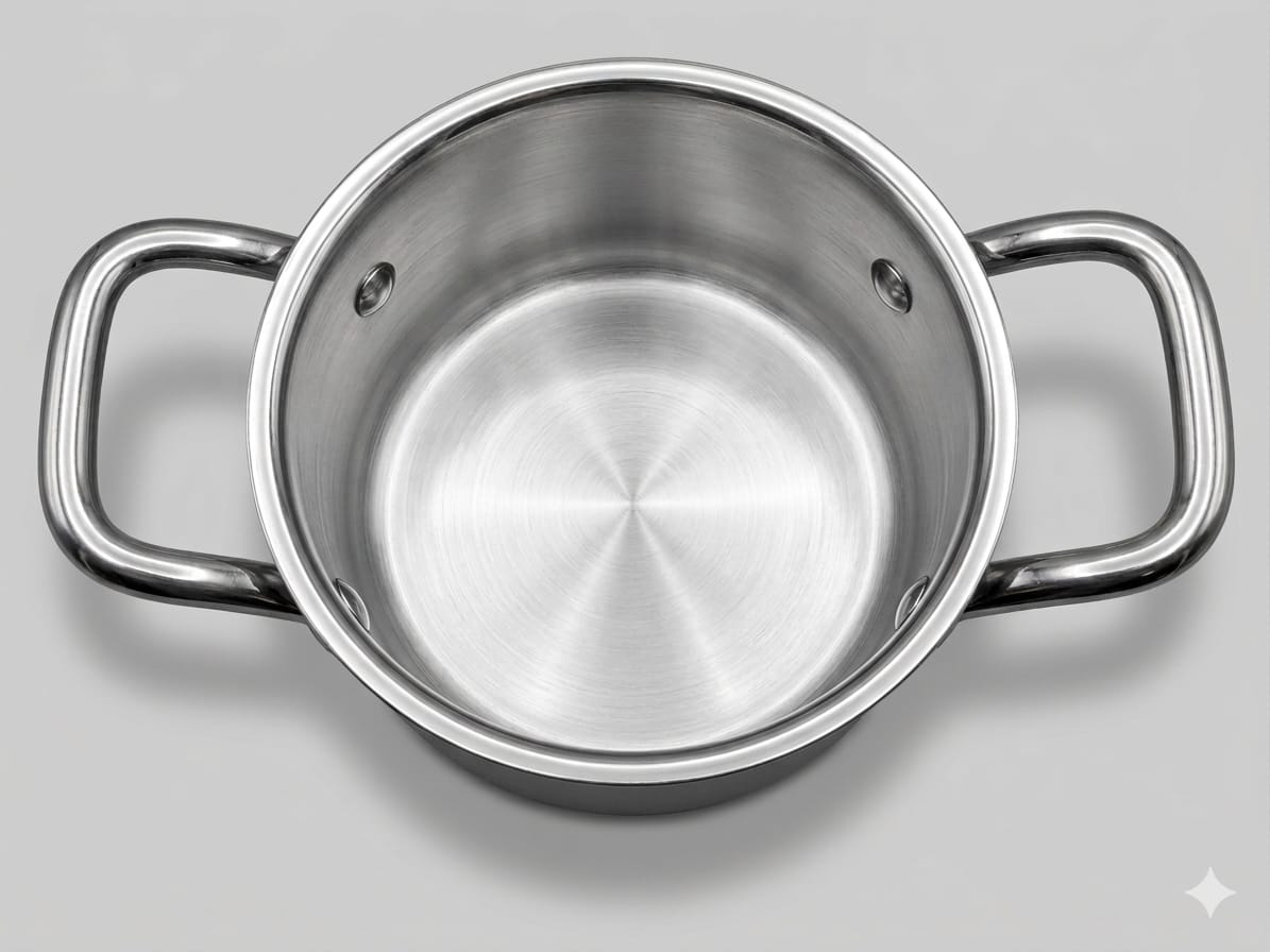 ChefTone Triply Stainless Steel Casserole with Lid — Induction & Gas Compatible Cookware for Indian Kitchens