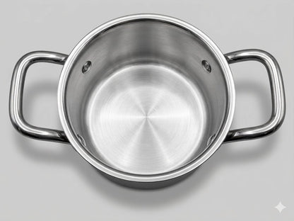 ChefTone Triply Stainless Steel Casserole with Lid — Induction & Gas Compatible Cookware for Indian Kitchens