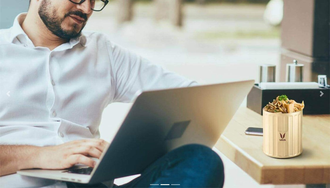 Vaya Preserve Vacuum Insulated Lunch Box/Sambar Jar (440ml) – Stainless Steel Meal Container for Women & Kids – Keeps Food Hot/Cold