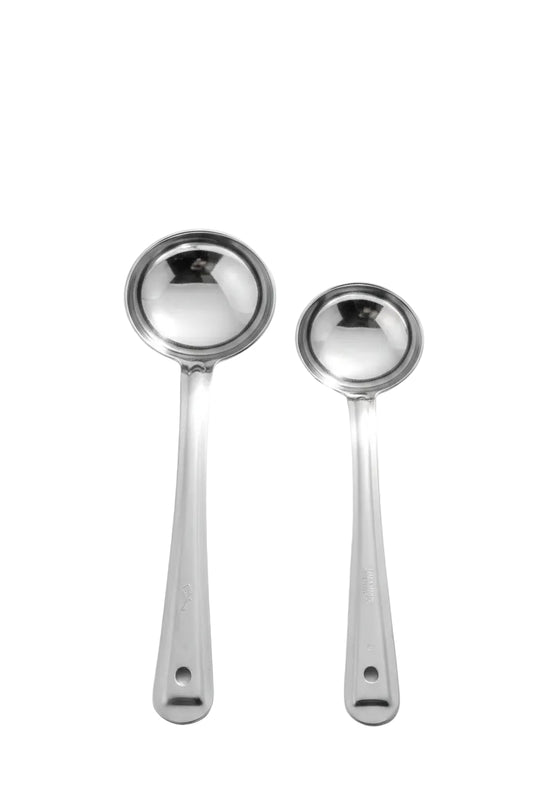 Stainless Steel Flat Laddle - Premium Kitchen Serving Spoon for Curries & Gravies
