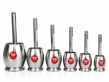 Dholak Shape Stainless Steel Kutani Heavy Duty  Grinding spices, herbs, and masalas