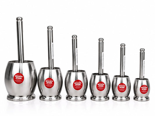 Dholak Shape Stainless Steel Kutani Heavy Duty  Grinding spices, herbs, and masalas