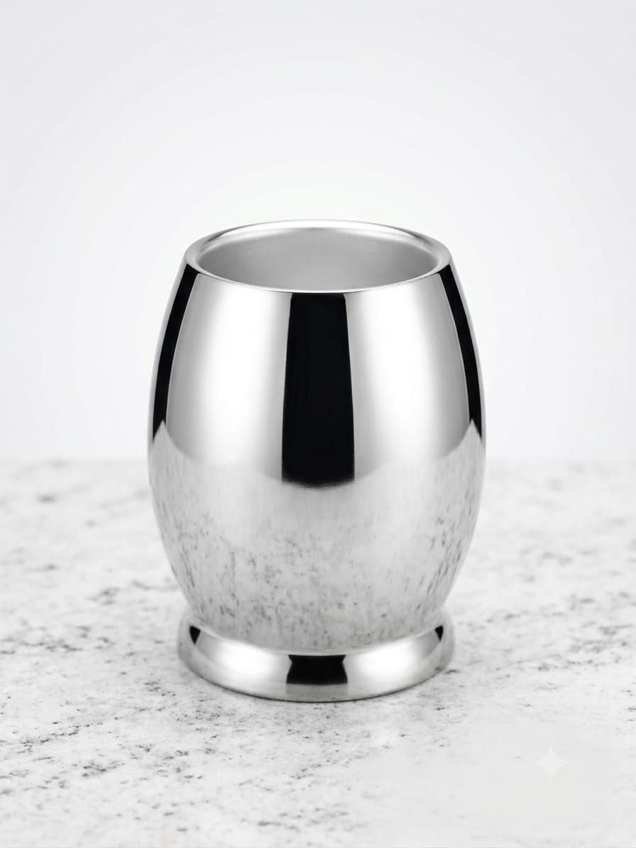 Dholak Shape Stainless Steel Kutani Heavy Duty  Grinding spices, herbs, and masalas