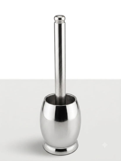 Dholak Shape Stainless Steel Kutani Heavy Duty  Grinding spices, herbs, and masalas