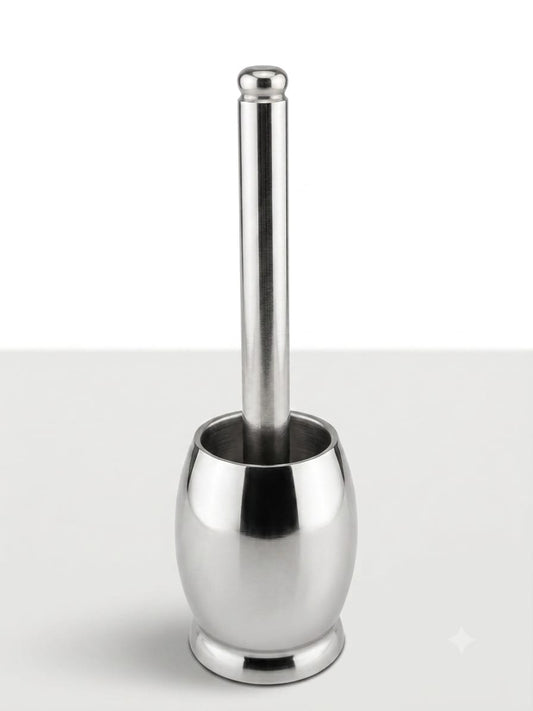 Dholak Shape Stainless Steel Kutani Heavy Duty  Grinding spices, herbs, and masalas