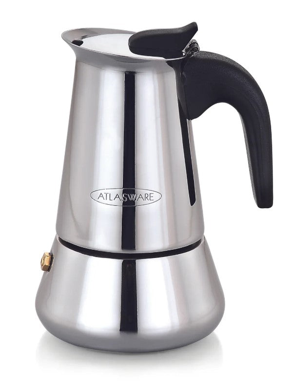 Atlasware Stainless Steel Espresso Coffee Percolator  (ERIKA)