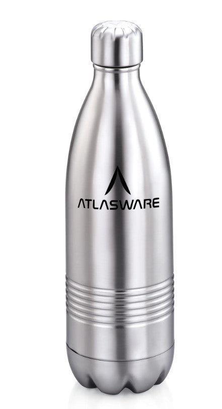 ATLASWARE Insulated Bottle Keeps Cold for 18hrs or Hot for 24hrs Featured with Mould-free Bottle with Double Walled Suitable Flasks Thermo & Vacuum Flask Bottle, Great for Hiking, Biking, Gym, Sports and Outdoor,1000ml