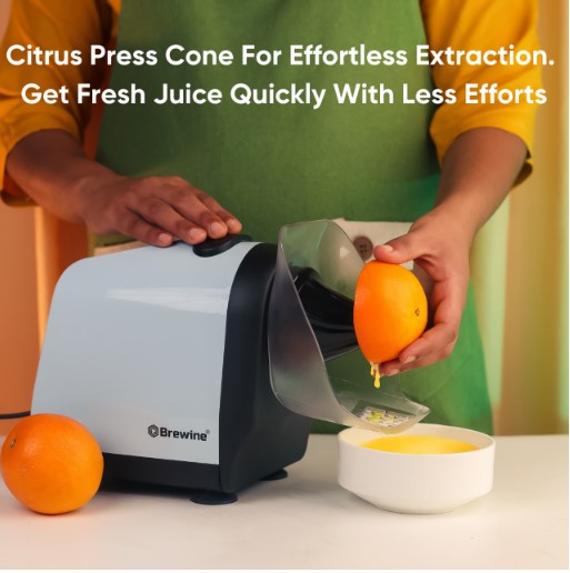 Brewine 2-in-1 Electric Coconut Scraper and Citrus Press