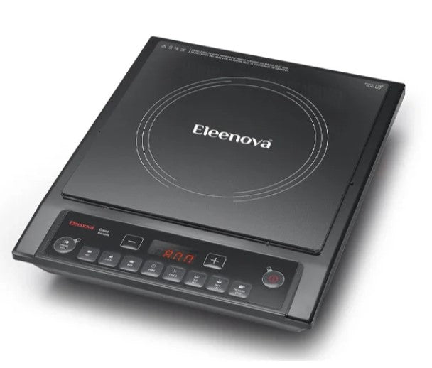 Cresta 1600-Watt Induction Cooktop with Superior Crystal Glass Top, 7 Indian Preset Menus, Fast Heating & Auto Shut-Off