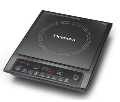 Cresta 1600-Watt Induction Cooktop with Superior Crystal Glass Top, 7 Indian Preset Menus, Fast Heating & Auto Shut-Off