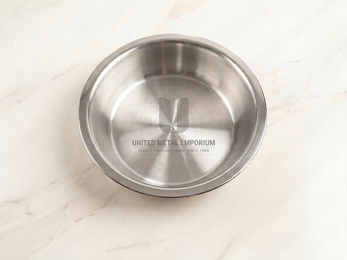 Cheftone Lagadi Triply Kadai | Stainless Steel Triply Cookware