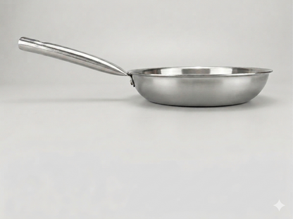 Cheftone Triply Frypan | Stainless Steel | Induction Base, Gas.
