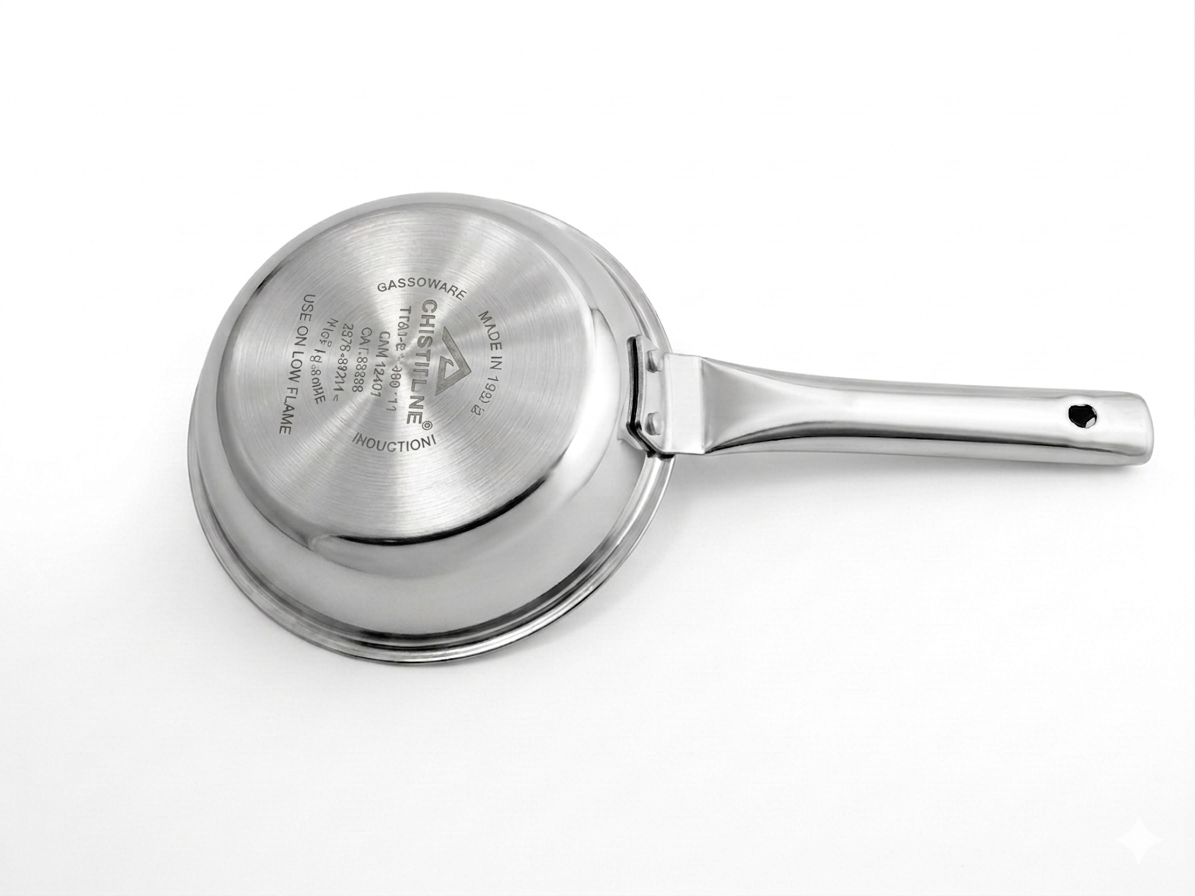Cheftone Triply Frypan | Stainless Steel | Induction Base, Gas.