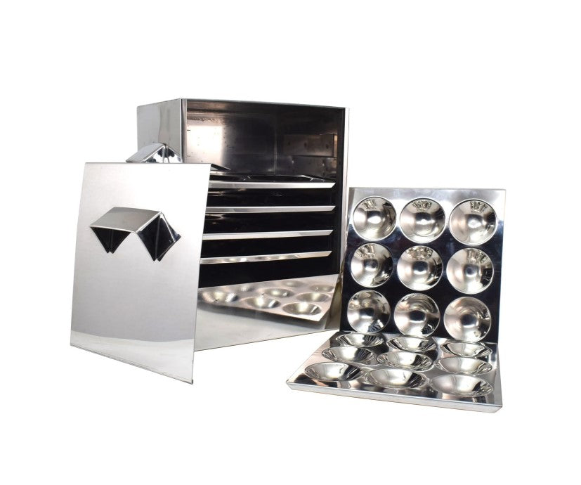 Premium Stainless Steel "Hotel-Style" Idli Steamer for Home – 4Tray Square Idli Cooker (Induction & Gas Compatible