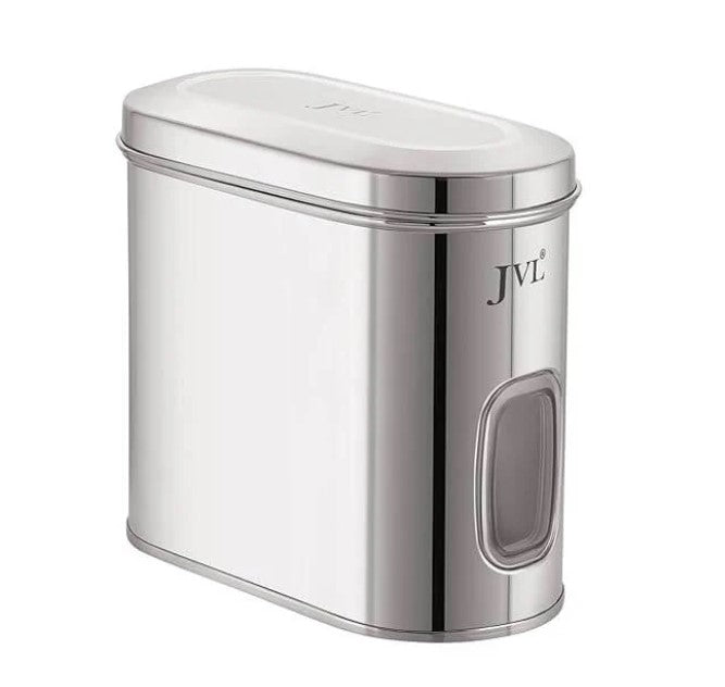 JVL Stainless Steel Kitchen Galaxy Window Storage Canister – Capsule Shape 2500ml